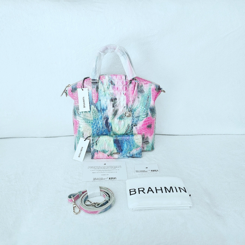 NWT Brahmin IMPRESSION Large Duxbury w/Veronica Wallet